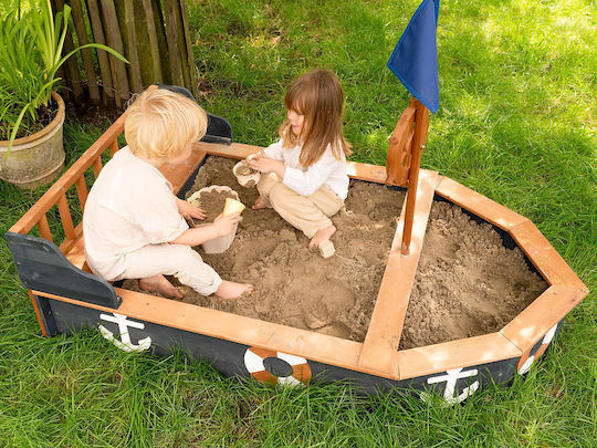 Sandkasten Spielzeug Piratenschiff Blau Für 3+ Jahre