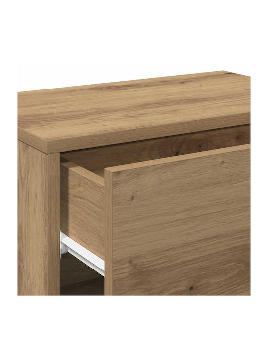Wooden Brown Bedside Tables 2 Pieces 46x29.5x30cm