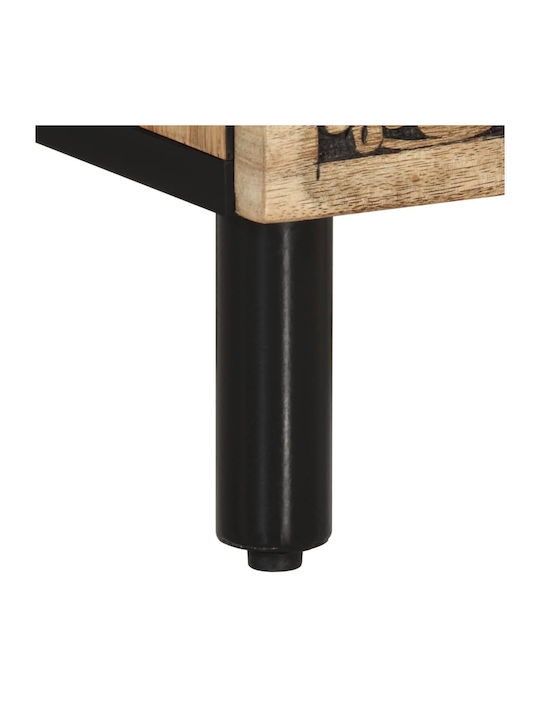 Beige Wooden Bedside Table 50x33x60cm