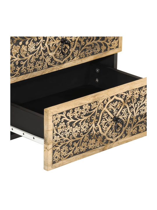 Beige Wooden Bedside Table 50x33x60cm