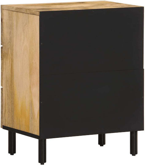 Beige Wooden Bedside Table 50x33x60cm