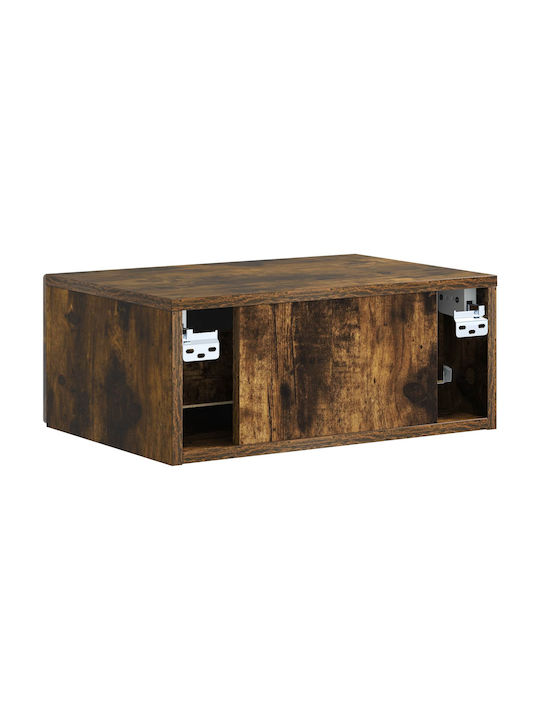 Wooden Brown Bedside Tables 2 Pieces 49x34.5x20cm