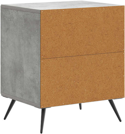 Wooden Gray Bedside Table 43x34.5x50cm