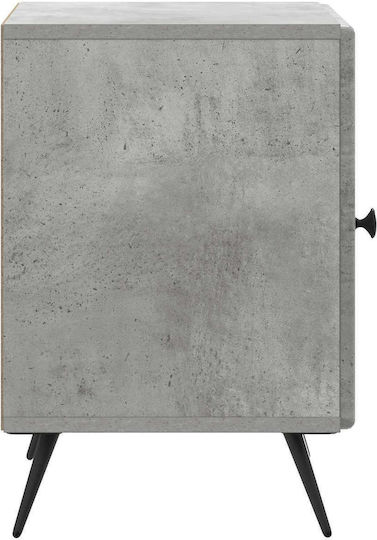 Wooden Gray Bedside Table 43x34.5x50cm