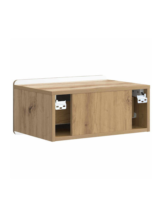 Нощни Шкафчета Дървени Кафяви 2 Бройки 49x34.5x24см