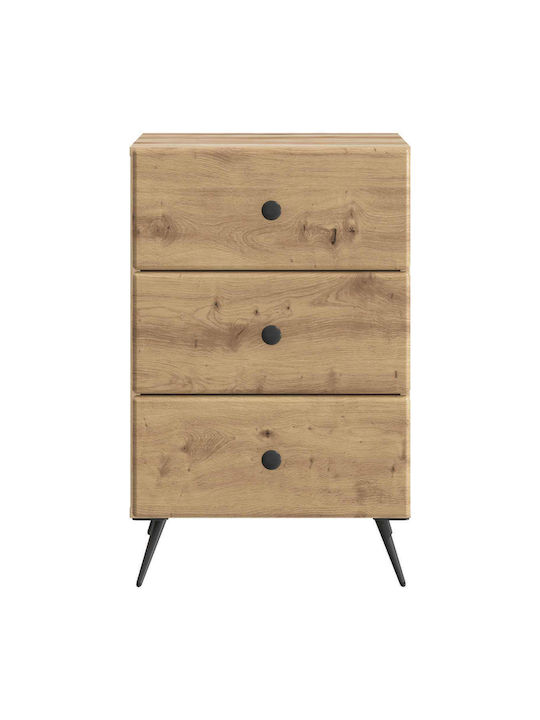 Wooden Brown Bedside Table 43x41x66.5cm
