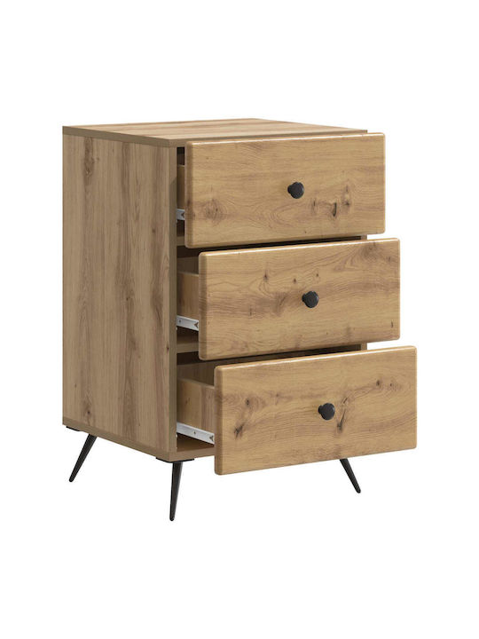 Wooden Brown Bedside Table 43x41x66.5cm