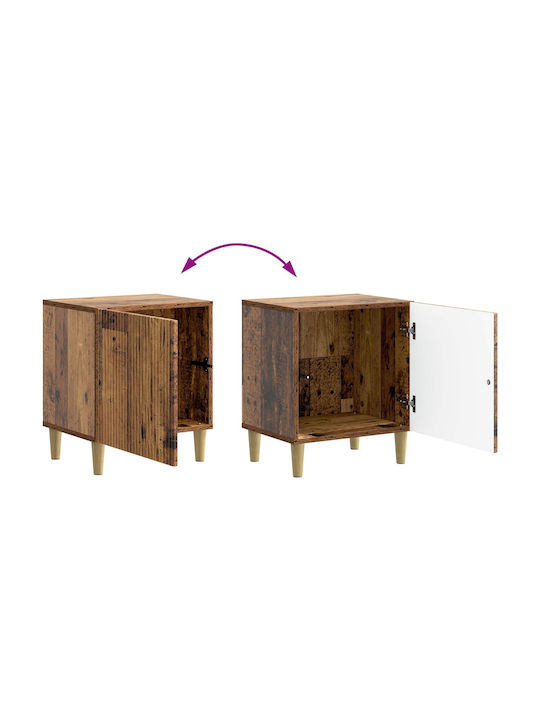 Wooden Brown Bedside Table 43x34.5x50cm