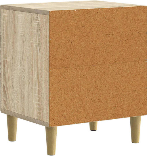 Нощно Шкафче Дървено Бежово 43x34.5x50см