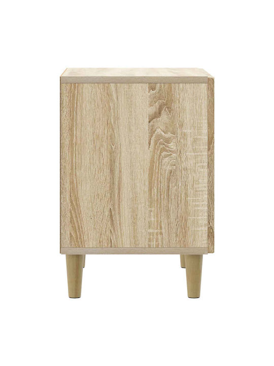 Wooden Beige Bedside Table 43x34.5x50cm