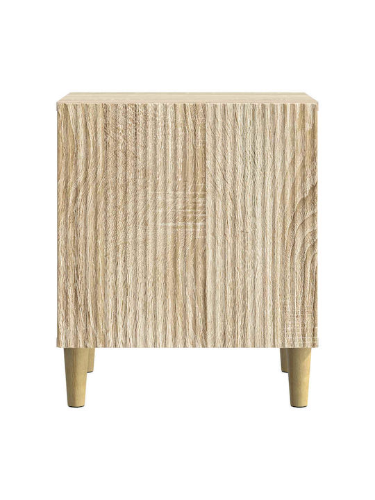 Wooden Beige Bedside Table 43x34.5x50cm