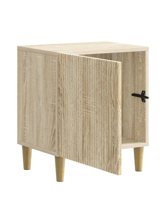 Wooden Beige Bedside Tables 2 Pieces 43x34.5x50cm
