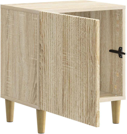 Nachttische Holz Beiges 2Stücke 43x34.5x50cm