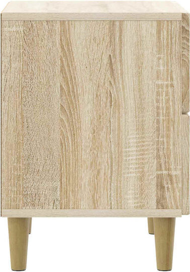 Κομοδίνο Ξύλινο Μπεζ 43x34.5x48cm