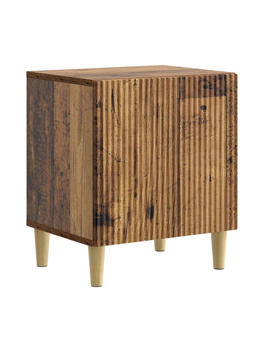 Κομοδίνα Ξύλινα Καφέ 2τμχ 43x34.5x50cm