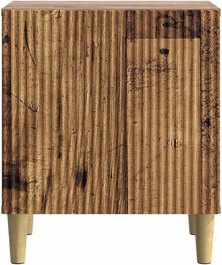 Нощни Шкафчета Дървени Кафяви 2 Бройки 43x34.5x50см