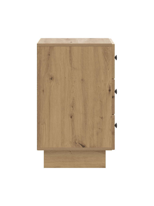 Wooden Brown Bedside Table 43x41x66.5cm