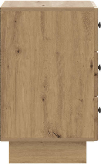 Κομοδίνο Ξύλινο Καφέ 43x41x66.5cm