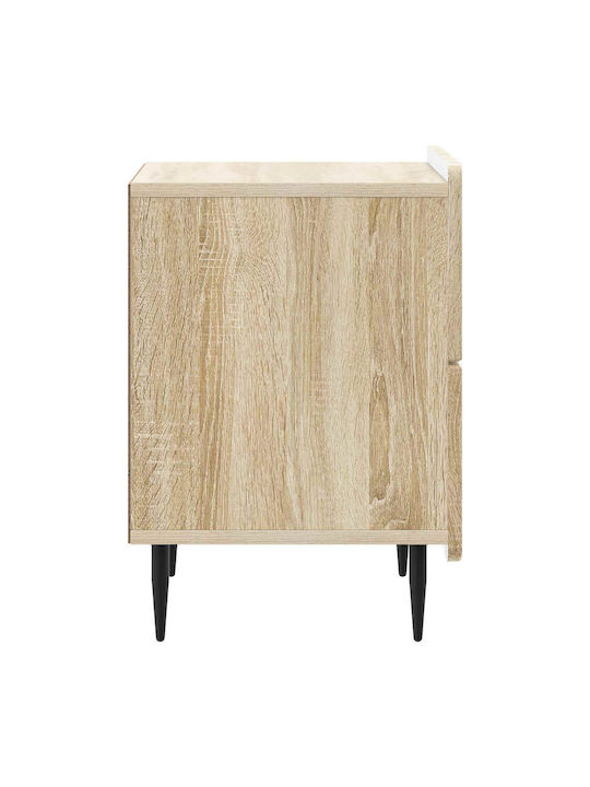 Κομοδίνο Ξύλινο Μπεζ 43x34.5x49.5cm