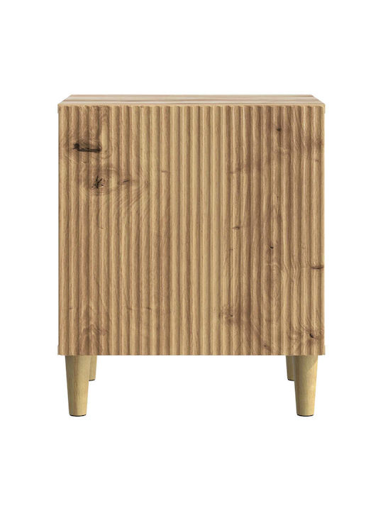 Κομοδίνα Ξύλινα Καφέ 2τμχ 43x34.5x50cm
