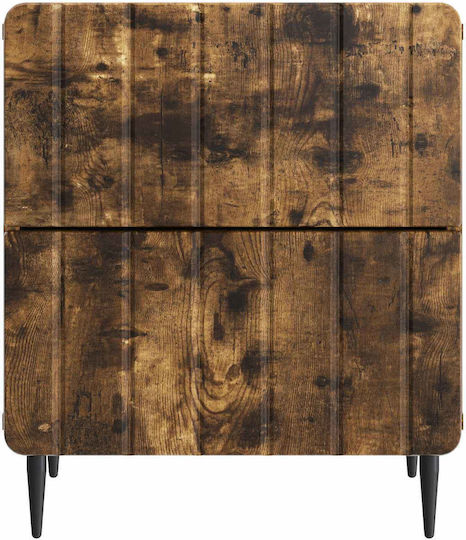 Noptiere Dormitor Din Lemn Maro 2 Bucăți 43x34.5x49.5cm