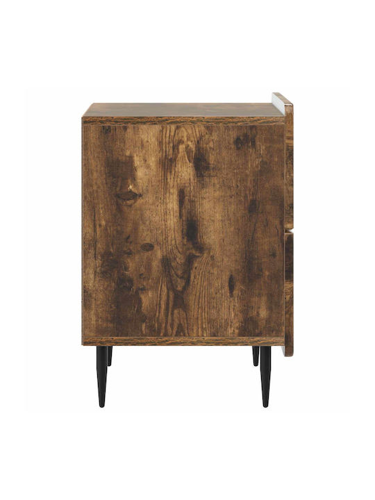 Κομοδίνα Ξύλινα Καφέ 2τμχ 43x34.5x49.5cm