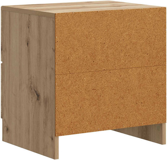Κομοδίνο Ξύλινο Καφέ 43x34.5x44.5cm