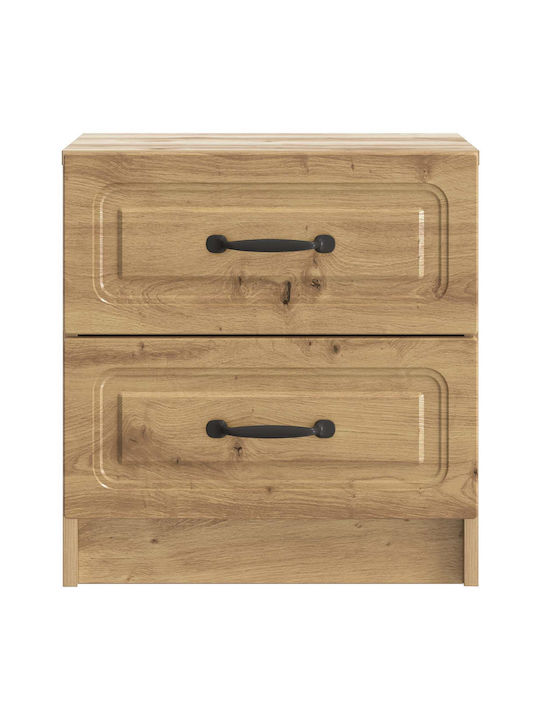 Wooden Brown Bedside Table 43x34.5x44.5cm