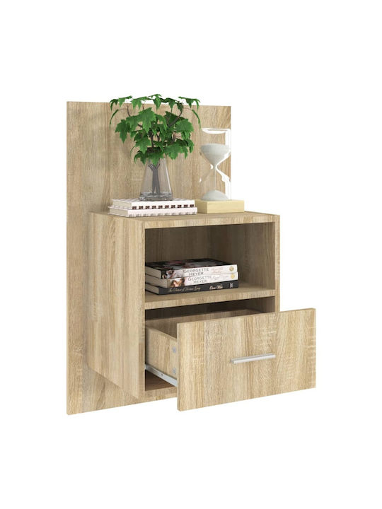 Noptiere Dormitor Din Lemn Bej 2 Bucăți 48.5x32.5x80cm