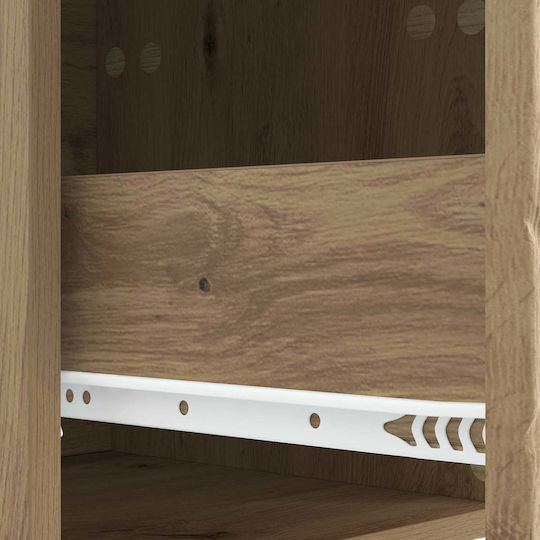 Wooden Brown Bedside Table 43x39.5x66.5cm