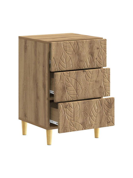 Nachttisch Holz Braun 43x39.5x66.5cm