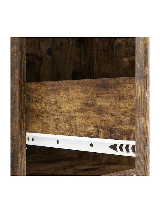 Nachttische Holz Braun 2Stücke 49x34.5x20cm