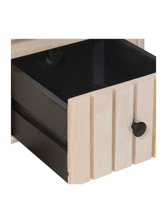 White Wooden Bedside Table 40x30x20cm