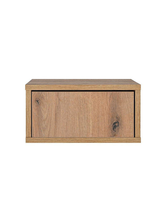 Bedside Table Abor Wooden Beige 39x34x18cm