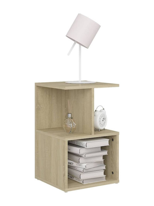 Wooden Bedside Table Sonoma Oak 35x35x55cm