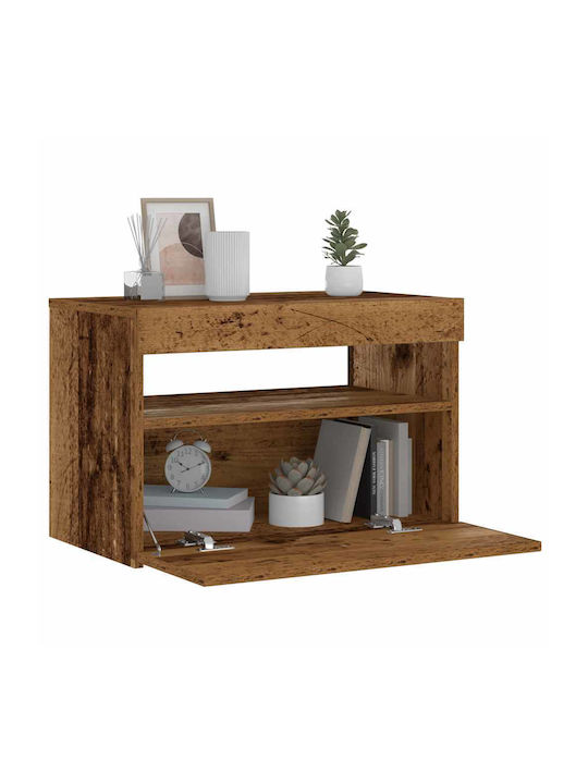 Wooden Brown Bedside Table 60x35x40cm