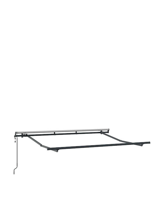 vidaXL Terrace Tent with LEDs Burgundy 2.5x2m