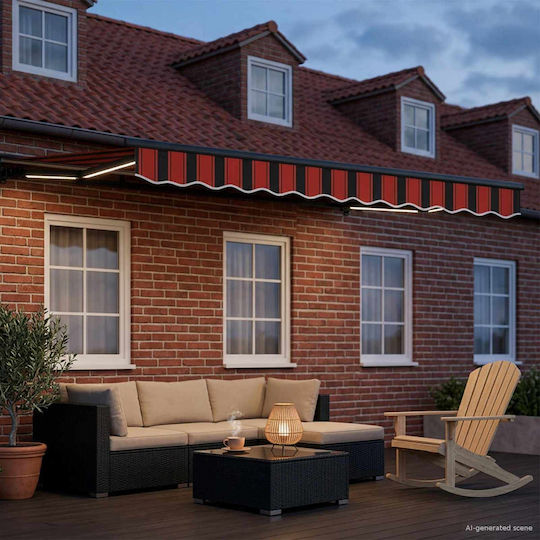 vidaXL Orange Awning Frame with PU Coating 2x2.5m
