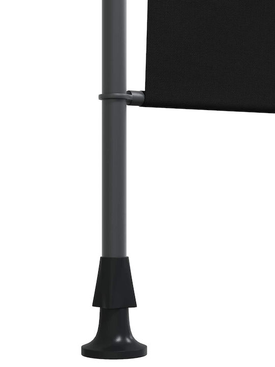vidaXL Terrace Tent with LEDs Black 1x2.7m