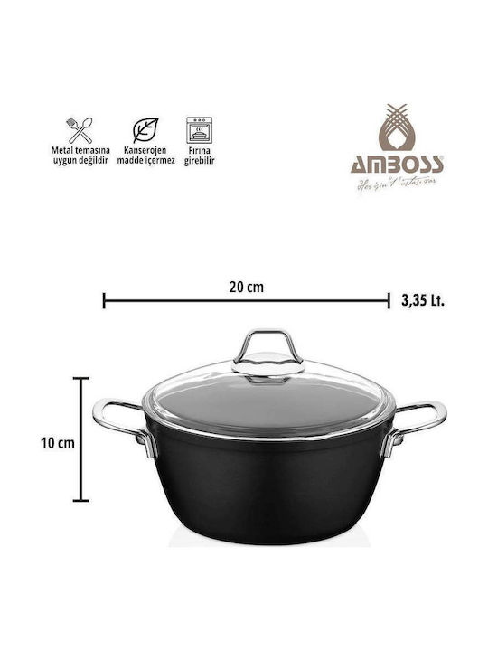 SteweHome Deep Aluminum Stockpot