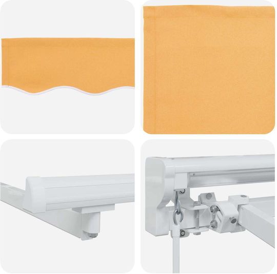 vidaXL Cadru Pentru Copertină Bej Cu Strat PU 2.5x3.5m