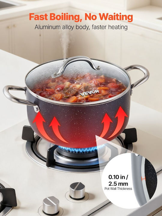 Vevor Stockpot Aluminum 5.7lt