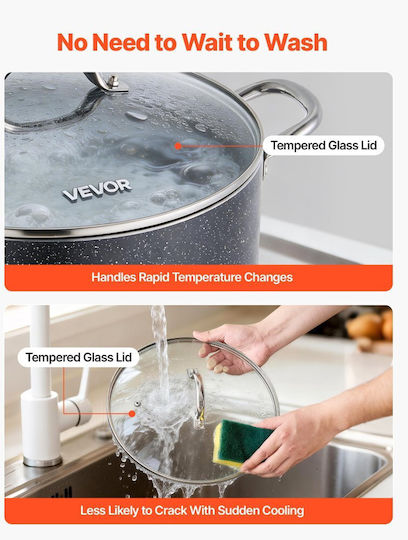 Vevor Stockpot Aluminum 11.4lt
