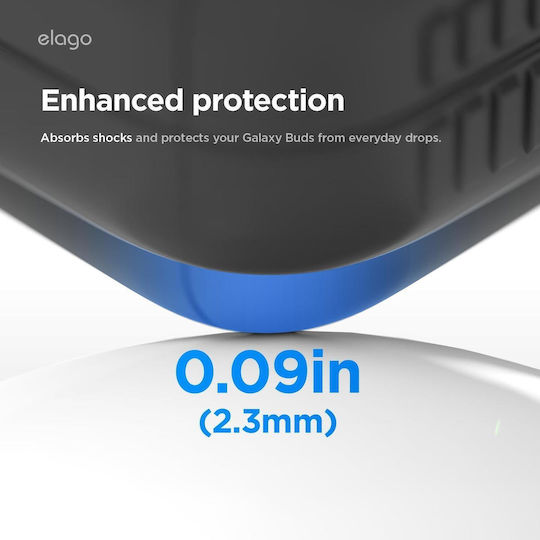 Elago Pager Hang Silicone Case with Hook in Black for Samsung Galaxy Buds 4 / 4 Pro