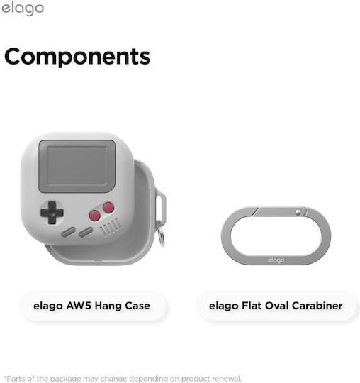 Elago AW5 Hang Silicone Case with Hook Light Grey for Samsung Galaxy Buds 4 / 4 Pro