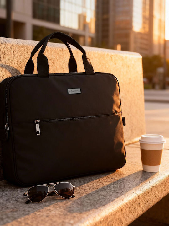 Zagatto Messenger Geantă Laptop Impermeabilă 15.6" în Culoare Neagră ZG992