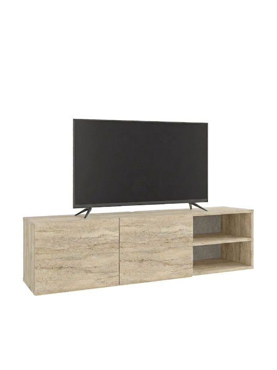 Έπιπλο Τηλεόρασης Conrad Travertine Μ140xΠ35xΥ38cm