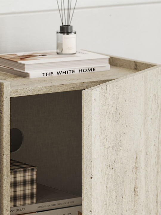 Έπιπλο Τηλεόρασης Lowen Travertine Μ180xΠ35xΥ46.2cm