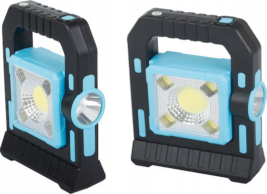 Lampa Λάμπα Led Ηλιακή για Camping με Φακό & Powerbank Μπλε