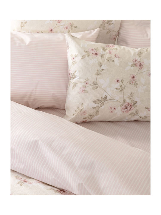 Nima Evelyn Bed Sheets Set King Size 270x280cm Pink (4 Pieces)